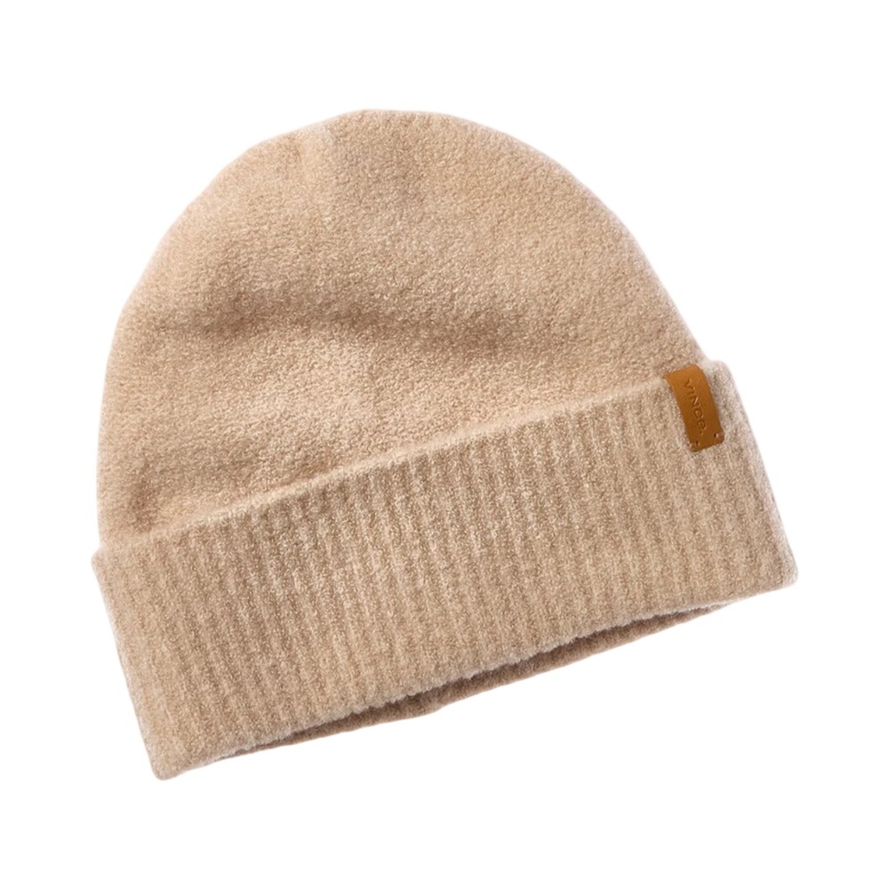 Vince Boucle Cuffed Wool & Cashmere Blend Hat Beanie NWT OS